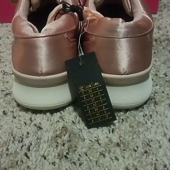 Limited Edition Pink Satin Bow Sneakers - Picture 5 of 6